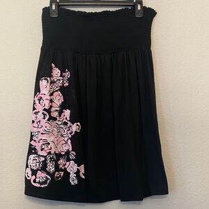 Black and Pink Floral Women's top